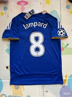 Lampard #8 Chelsea Blue Soccer Jersey 2008 Final